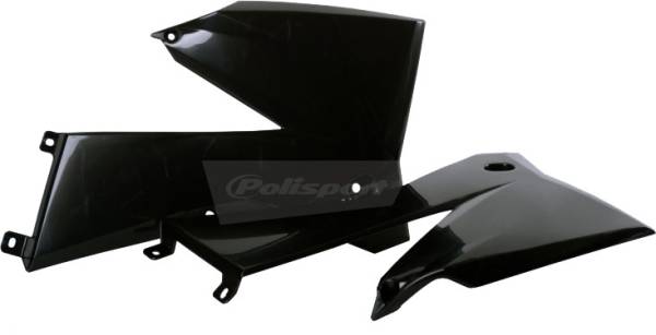 POLISPORT - RADIATOR SHROUD BLACK - Image 1