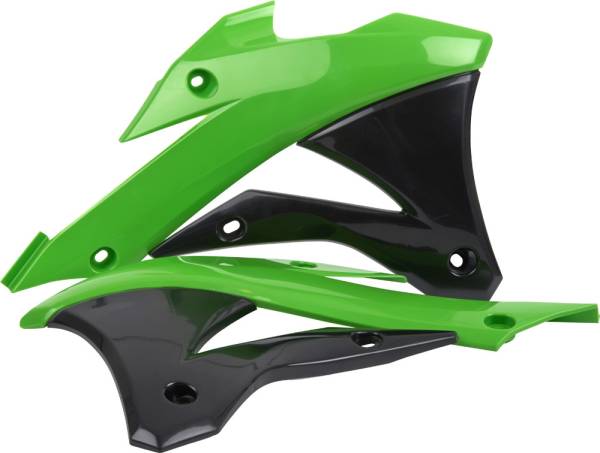 POLISPORT - RADIATOR SHROUD GREEN - Image 1