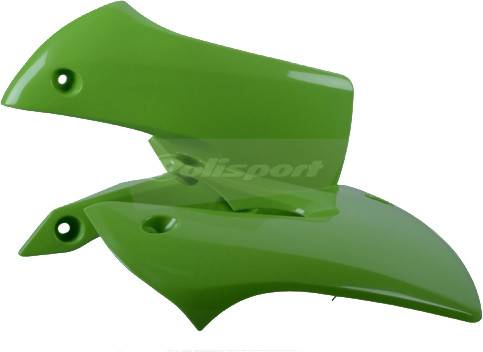 POLISPORT - RADIATOR SHROUD GREEN - Image 1