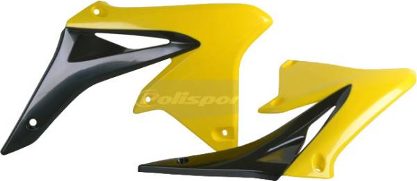 POLISPORT - RADIATOR SHROUD BLACK/YELLOW - Image 1