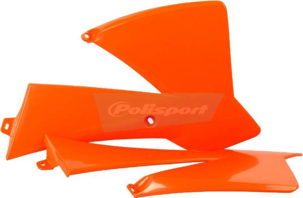 POLISPORT - RADIATOR SHROUD ORANGE - Image 1