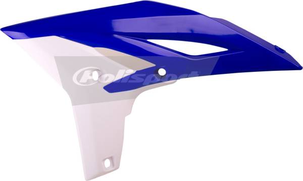 POLISPORT - RADIATOR SHROUD BLUE/WHITE - Image 1