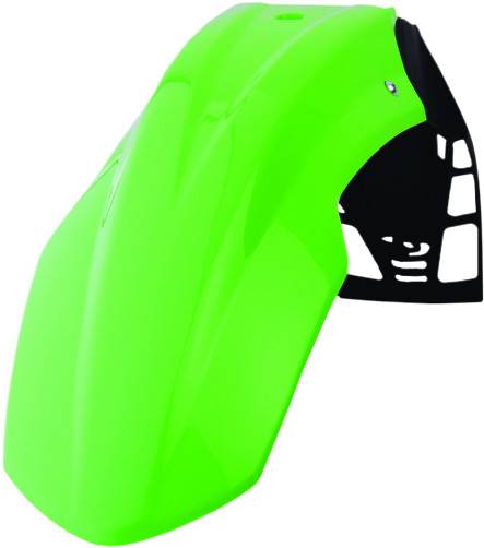 POLISPORT - FREE FLOW UFX FRONT FENDER GREEN - Image 1