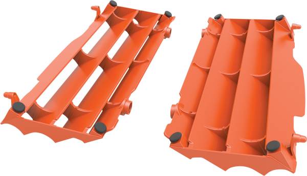 POLISPORT - RADIATOR LOUVERS ORANGE - Image 1