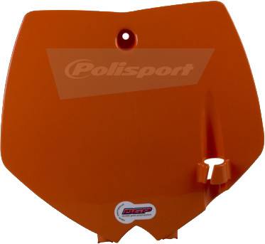 POLISPORT - NUMBER PLATE ORANGE - Image 1