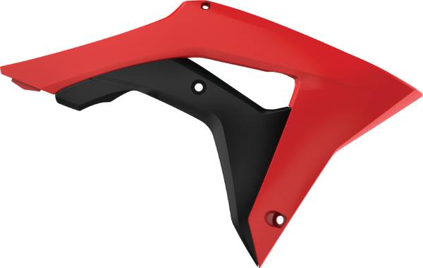 POLISPORT - RADIATOR SHROUD RED/BLACK - Image 1