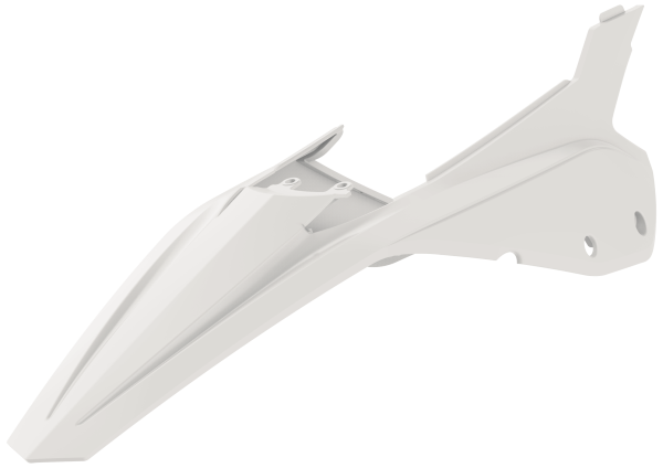 POLISPORT - REAR FENDER + SIDE PANELS WHITE BETA - Image 1