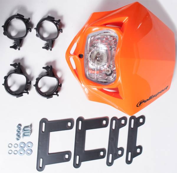 POLISPORT - MMX HEADLIGHT ORANGE - Image 1