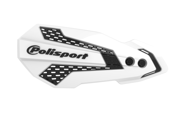 POLISPORT - MX FLOW HANDGUARDS WHITE/BLACK - Image 1