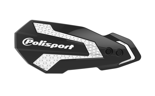 POLISPORT - MX FLOW HANDGUARDS BLACK/WHITE - Image 1