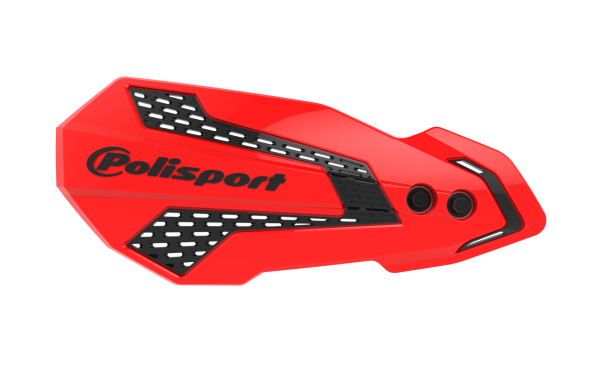 POLISPORT - MX FLOW HANDGUARDS RED/BLACK - Image 1