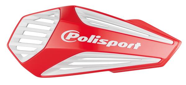 POLISPORT - MX AIR HANDGUARDS RED/WHITE - Image 1