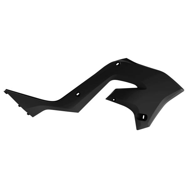 POLISPORT - RADIATOR SCOOPS RESTYLING BLACK KAW - Image 1