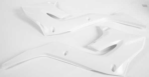 POLISPORT - RADIATOR SCOOPS RESTYLING WHITE KAW - Image 1