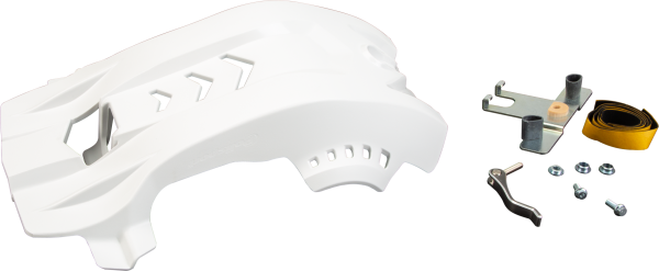 POLISPORT - FORTRESS SKID PLATE WHITE HUS - Image 1