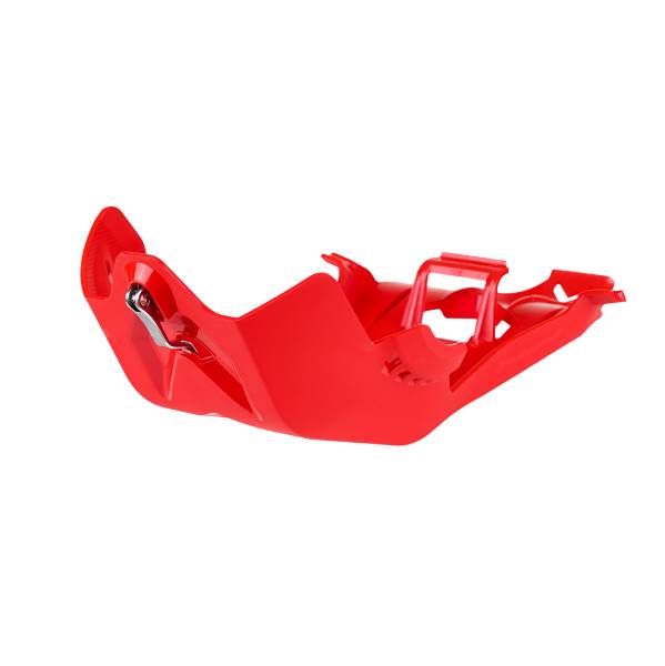 POLISPORT - FORTRESS SKID PLATE W/LINK PROTECTOR RED - Image 1