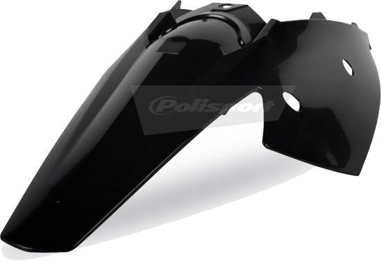 POLISPORT - REAR FENDER W/PANEL BLACK - Image 1