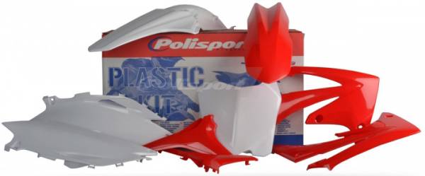 POLISPORT - PLASTIC BODY KIT RED/WHITE - Image 1