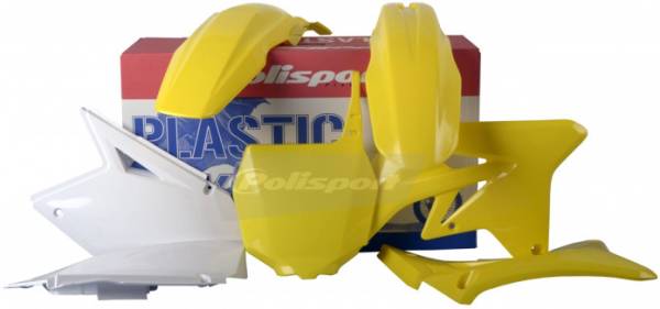 POLISPORT - PLASTIC BODY KIT YELLOW/WHITE - Image 1