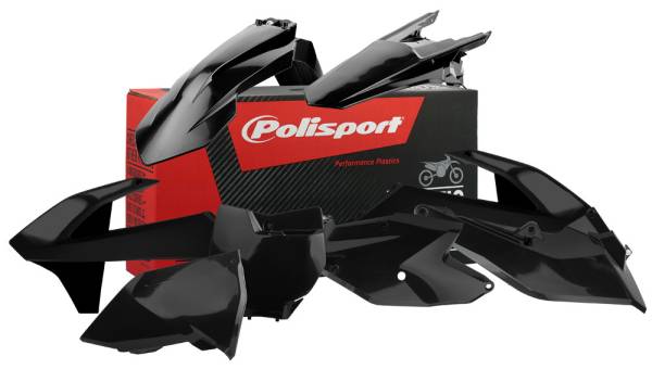 POLISPORT - PLASTIC BODY KIT BLACK - Image 1