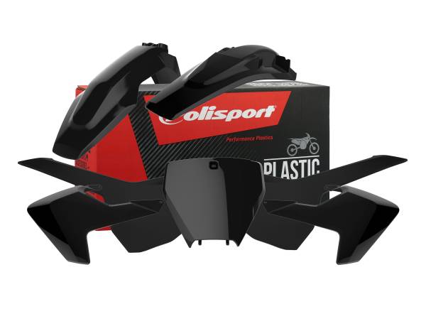 POLISPORT - PLASTIC BODY KIT BLACK - Image 1