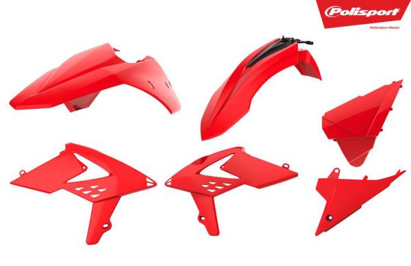 POLISPORT - PLASTIC BODY KIT RED - Image 1