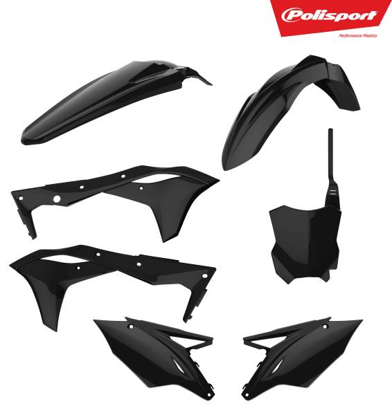 POLISPORT - PLASTIC BODY KIT BLACK - Image 1