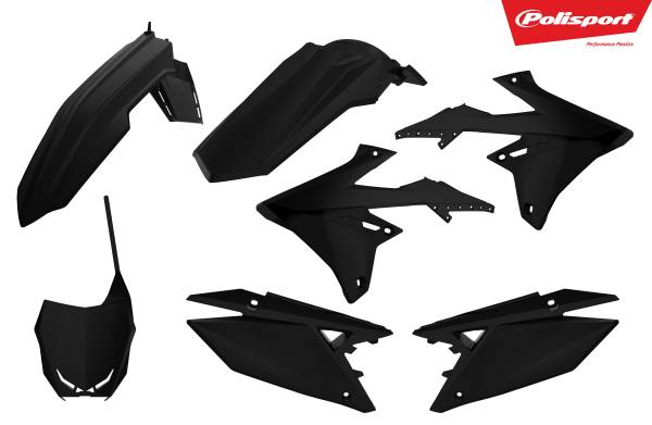 POLISPORT - PLASTIC BODY KIT BLACK - Image 1