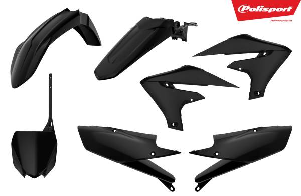 POLISPORT - PLASTIC BODY KIT BLACK - Image 1