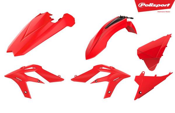 POLISPORT - PLASTIC BODY KIT RED - Image 1