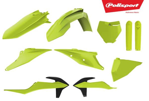 POLISPORT - PLASTIC BODY KIT FLO YELLOW - Image 1