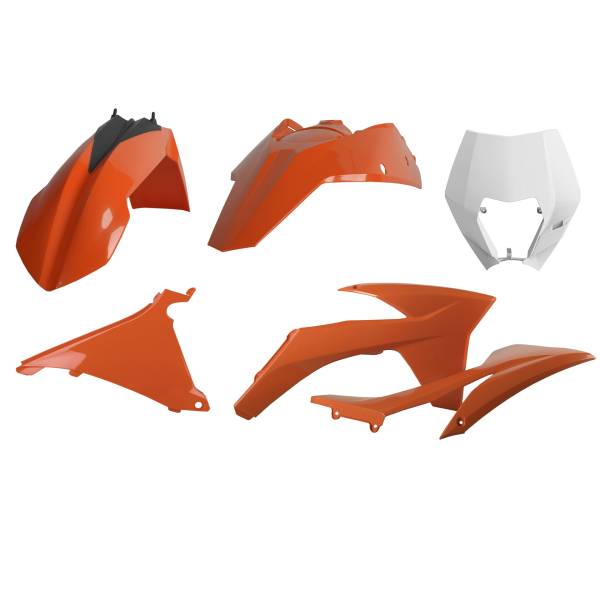 POLISPORT - ENDURO KIT WITH MASK OEM COLOR KTM - Image 1