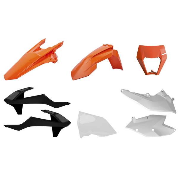 POLISPORT - ENDURO KIT WITH MASK OEM COLOR KTM - Image 1