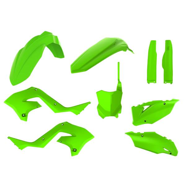 POLISPORT - MX RESTYLING KIT LIME GREEN KAW - Image 1