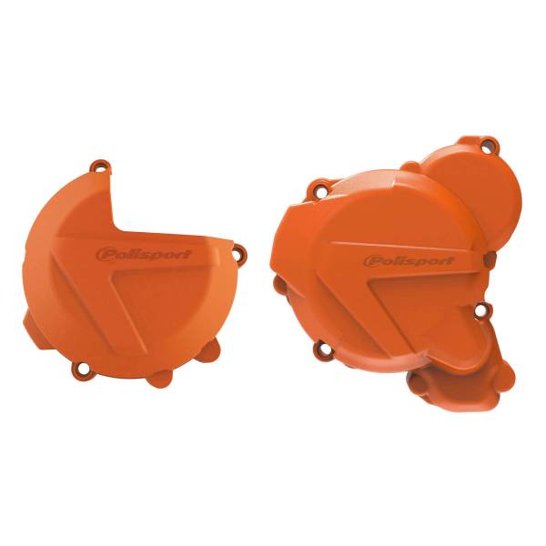 POLISPORT - KIT CLUTCH + IGNITION ORANGE KTM/HUS - Image 1