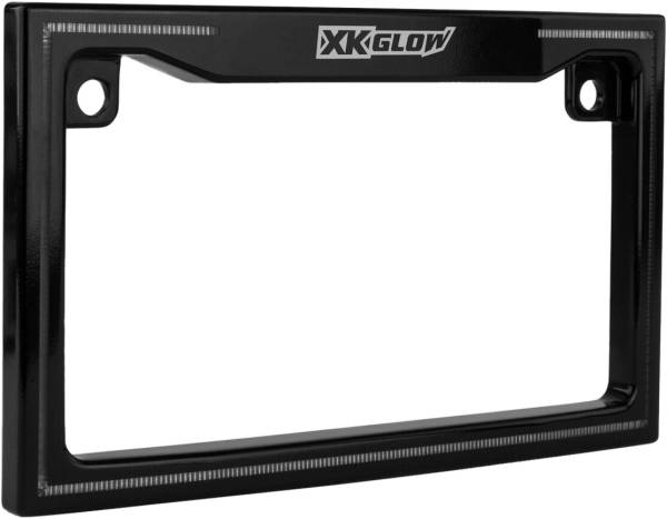 XK GLOW - LICENSE PLATE FRAME LIGHT WITH TURN SIGNAL BLACK - Image 1