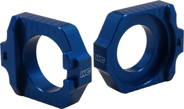 WORKS - AXLE BLOCKS ELITE KTM/HUS BLUE - Image 1