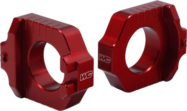 WORKS - AXLE BLOCKS ELITE YAM RED - Image 1