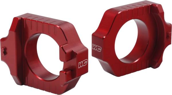 WORKS - AXLE BLOCKS ELITE YAM RED - Image 1