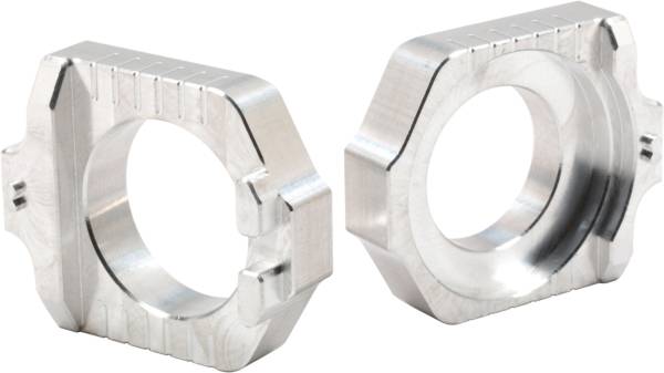 WORKS - AXLE BLOCKS ELITE KTM/HUS SILVER - Image 1