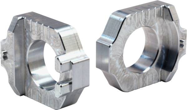 WORKS - AXLE BLOCKS ELITE YAM SILVER - Image 1