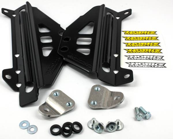 WORKS - RADIATOR BRACES BLACK - Image 1