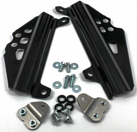 WORKS - RADIATOR BRACES-BLACK RMZ450 - Image 1