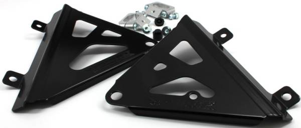 WORKS - RADIATOR BRACES (BLACK) - Image 1