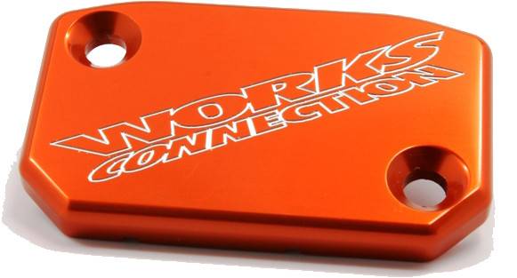 WORKS - FRONT BRAKE COVER (ORANGE) - Image 1