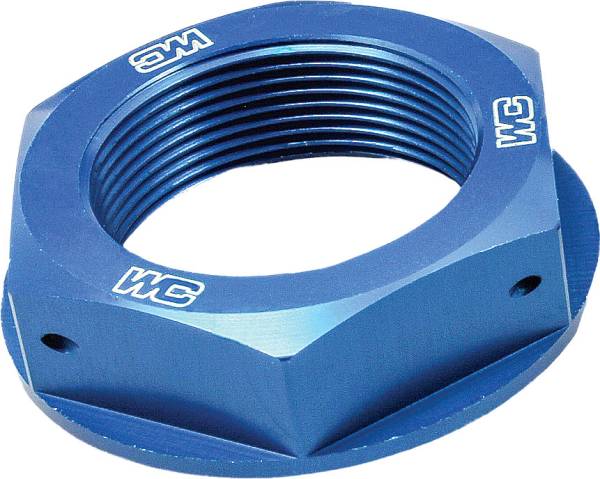 WORKS - STEERING STEM NUT (BLUE) - Image 1