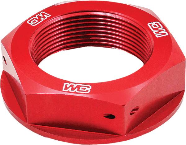 WORKS - STEERING STEM NUT (RED) - Image 1