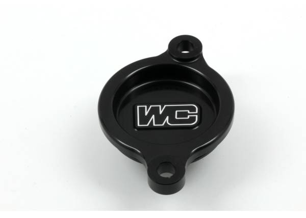 WORKS - OIL FILTER COVER BLACK HON - Image 1