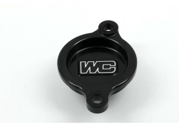 WORKS - OIL FILTER COVER BLACK KAW - Image 1