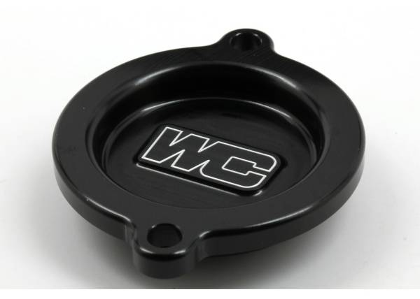 WORKS - OIL FILTER COVER BLACK KTM/HUS/GAS - Image 1